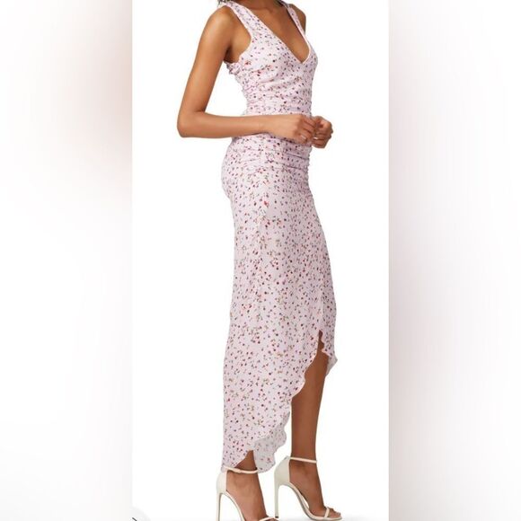 Nicholas Floral Drape Front Dress Size 6 - Picture 2 of 8